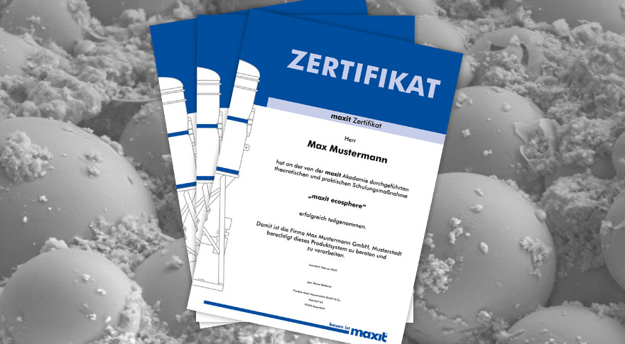 maxit mörtelpad eco | Certification